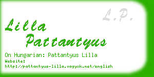 lilla pattantyus business card